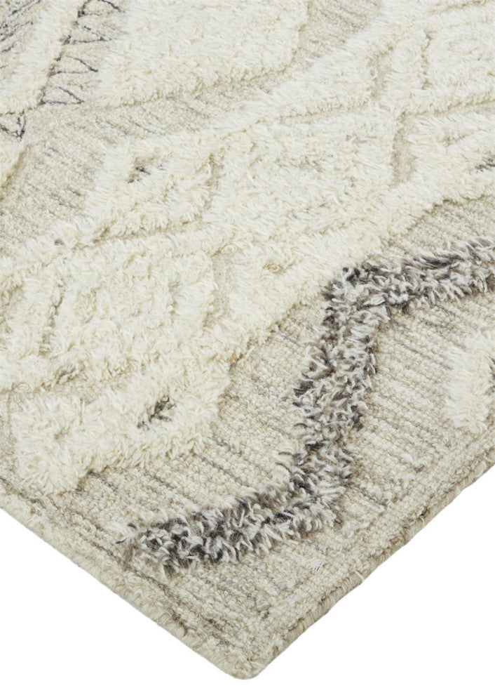 Weave & Wander Elika Gray 9'x12' Hand Tufted Area Rug