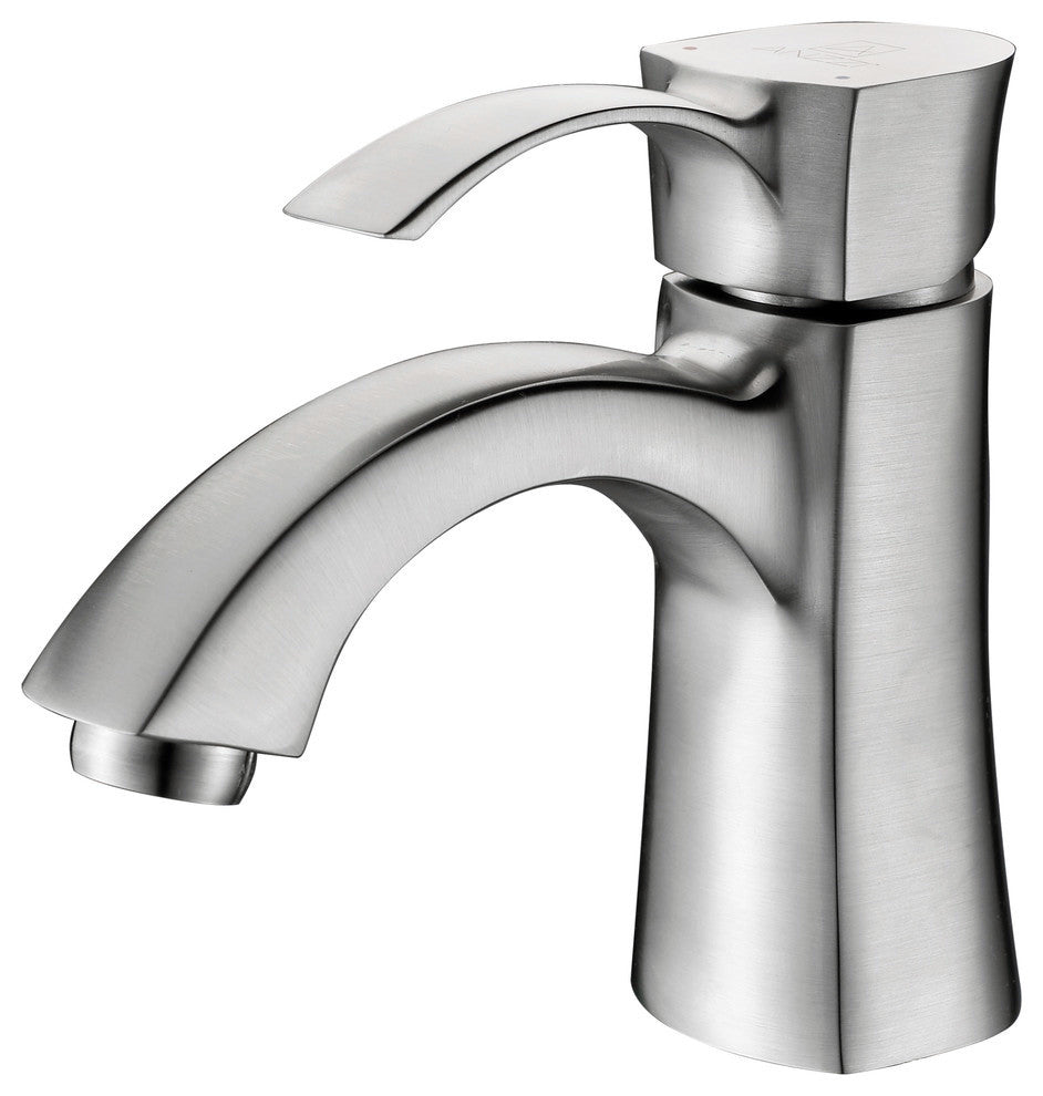 Alto Series Single Handle Bathroom Sink Faucet in Brushed Nickel