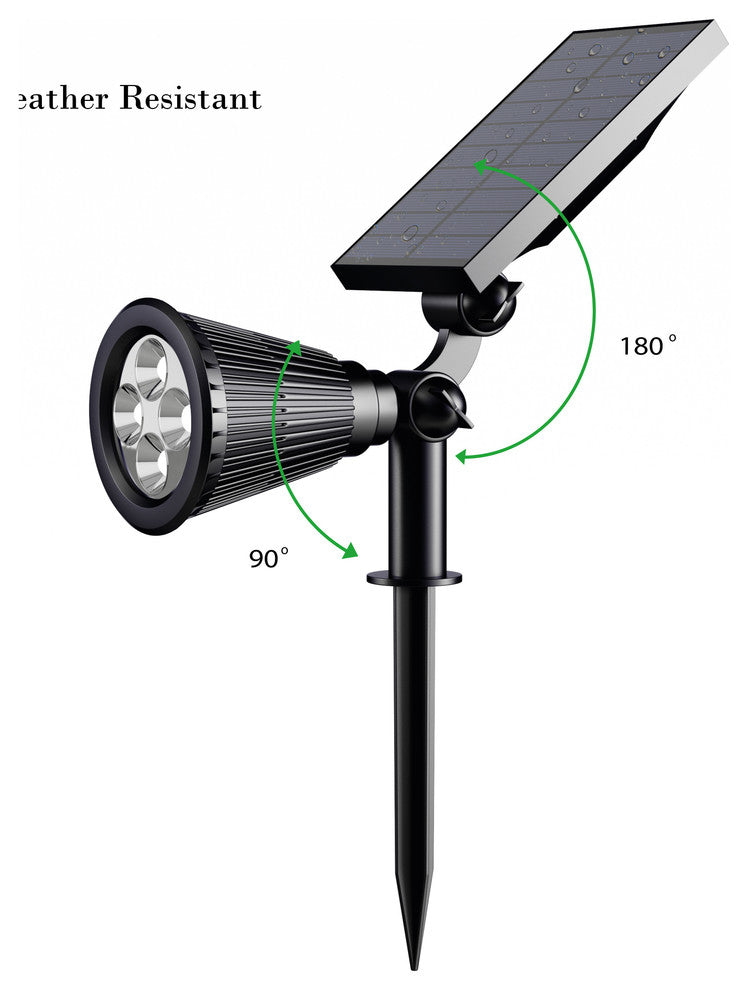 Solar Powered Outdoor Spotlights, Set of 2 Lights by Pure Garden