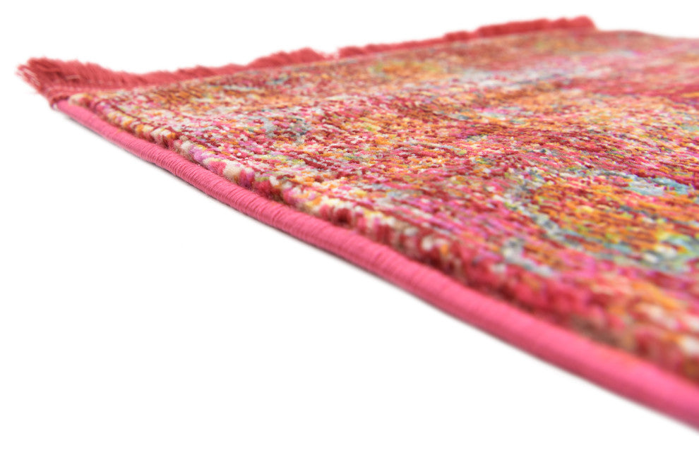 Unique Loom Red Baracoa Rumba 2'x6' Runner Rug