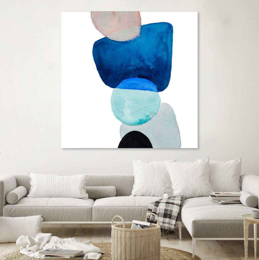 Head Over Heels Abstract I - 72 x 72 by Lanie Loreth