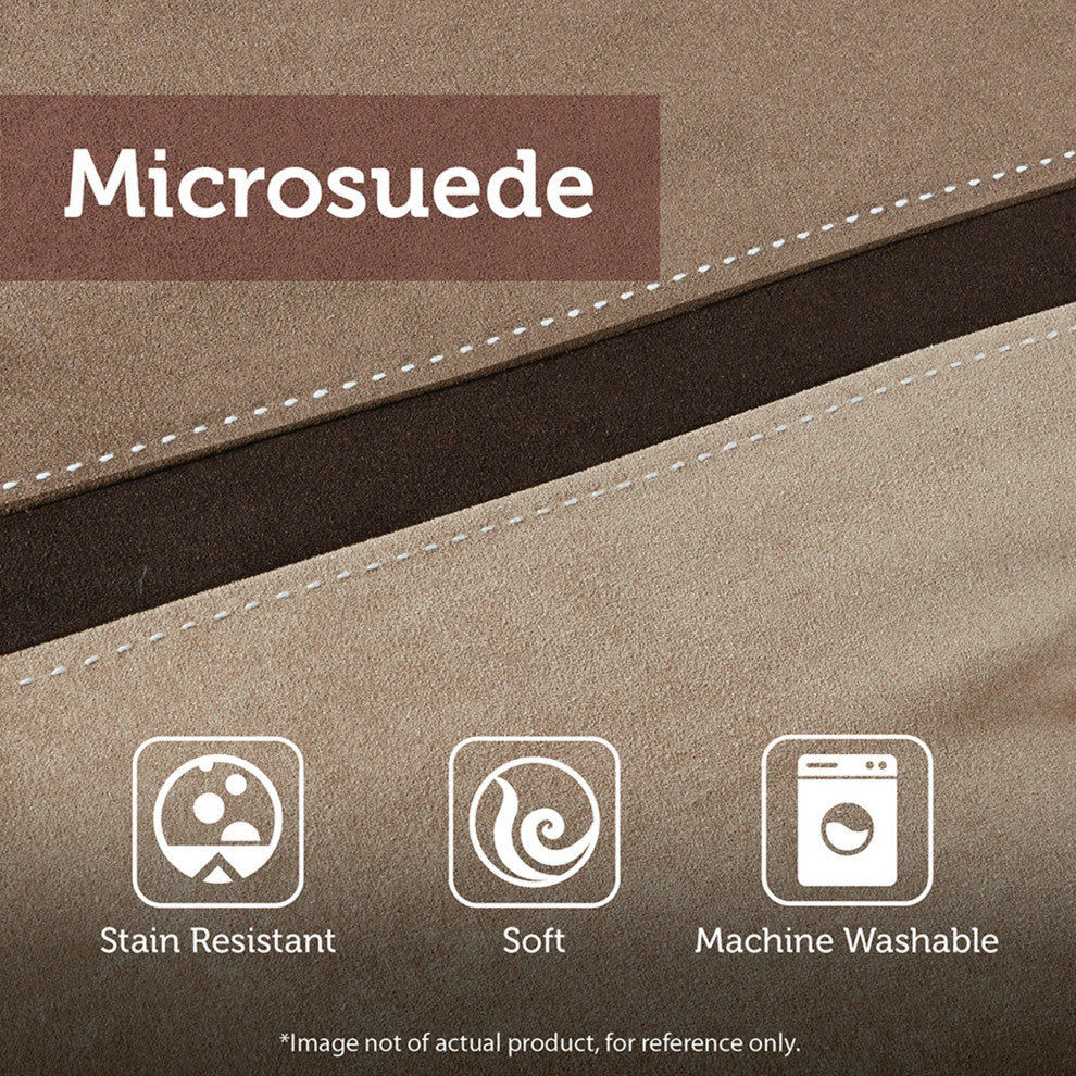 Madison Park Palmer Vera Microsuede 7-Piece Comforter Set, Natural Brown