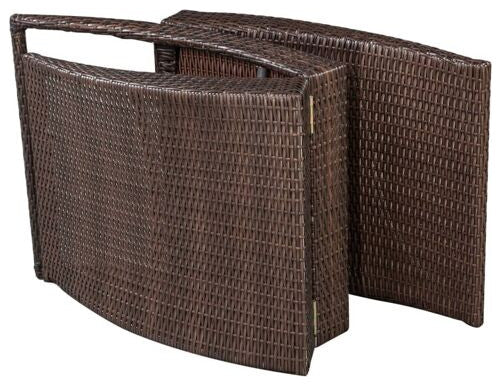 vidaXL Sun Lounger Brown, Cream White