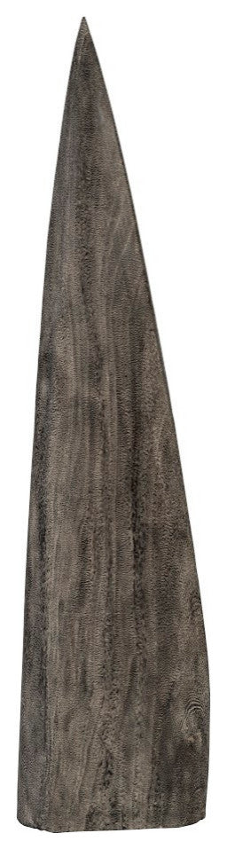 Shark Tooth Sculpture, Gray Stone, Small