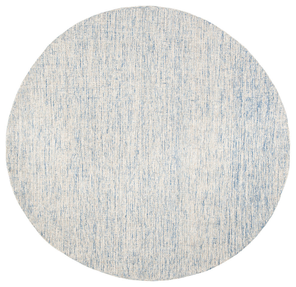 Safavieh Couture Abstract Collection, ABT471 Rug, Ivory/Blue, 6' Round
