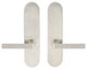 Tokyo Lever, Full Dummy Tubular Pair, Left Hand, Satin Stainless Steel