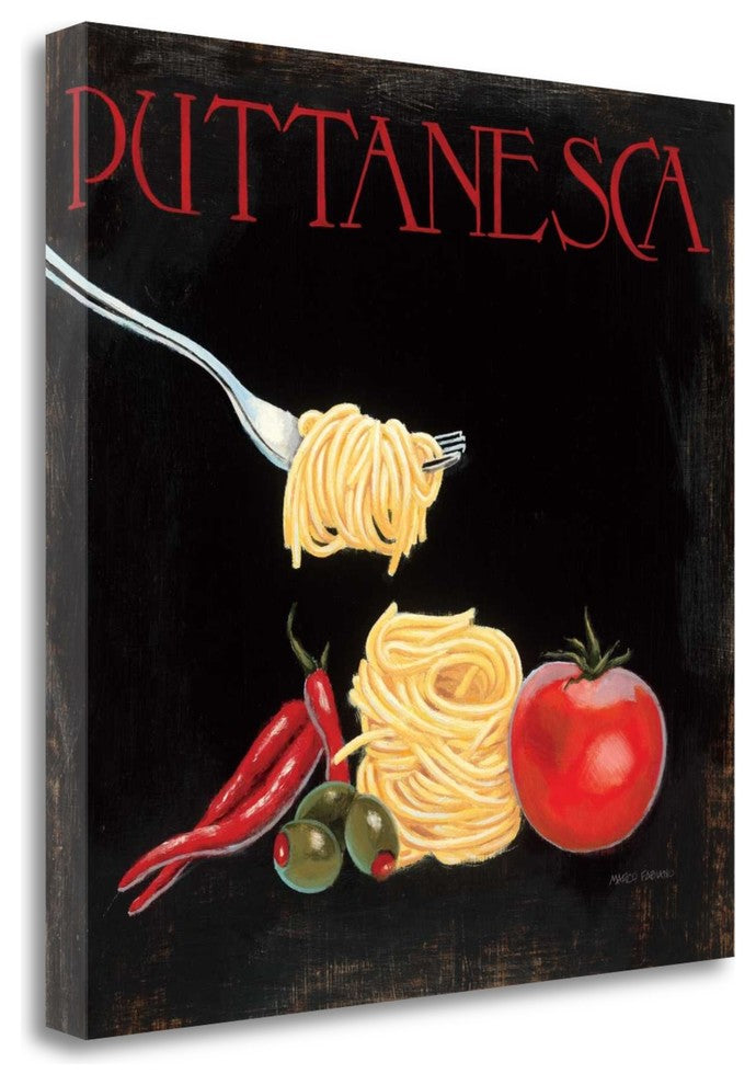"Italian Cuisine I" By Marco Fabiano, Giclee Print on Gallery Wrap Canvas