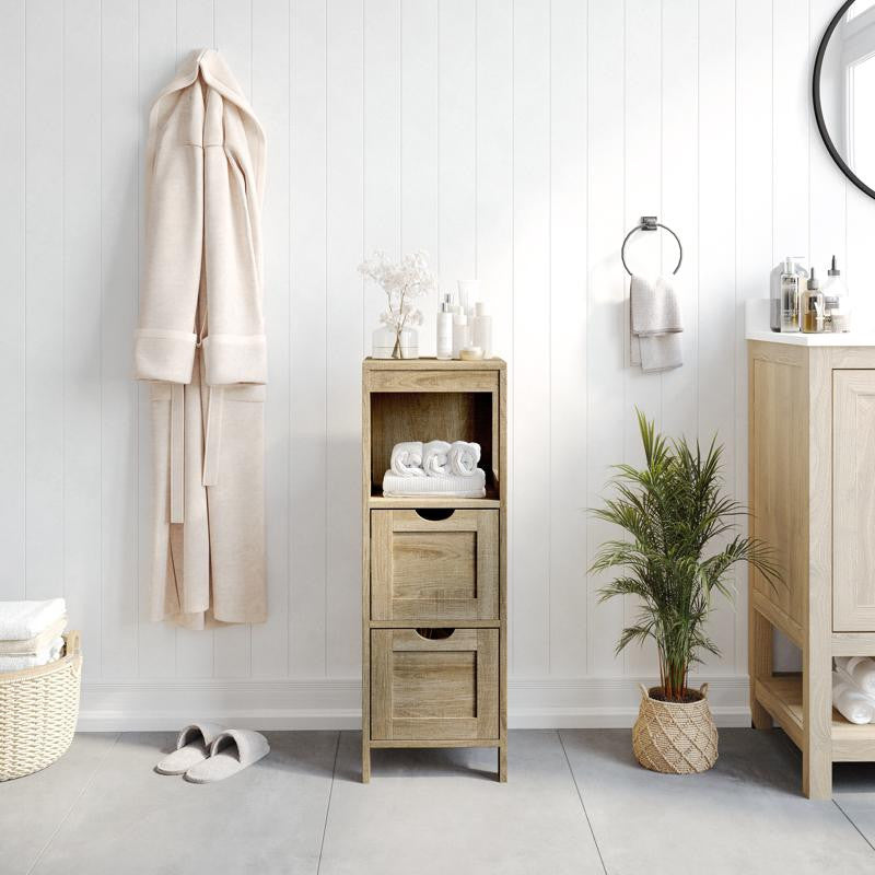 Dune Farmhouse Bathroom Storage Organizer, Brown
