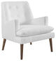 White Leisure Upholstered Lounge Chair