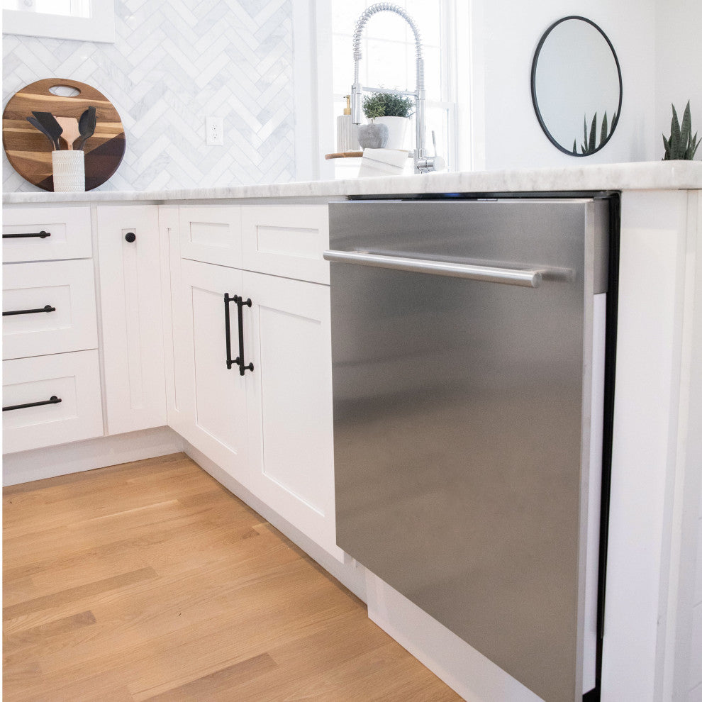 24" Top Control Dishwasher, DuraSnow With Stainless Steel Tub DW-SN-24