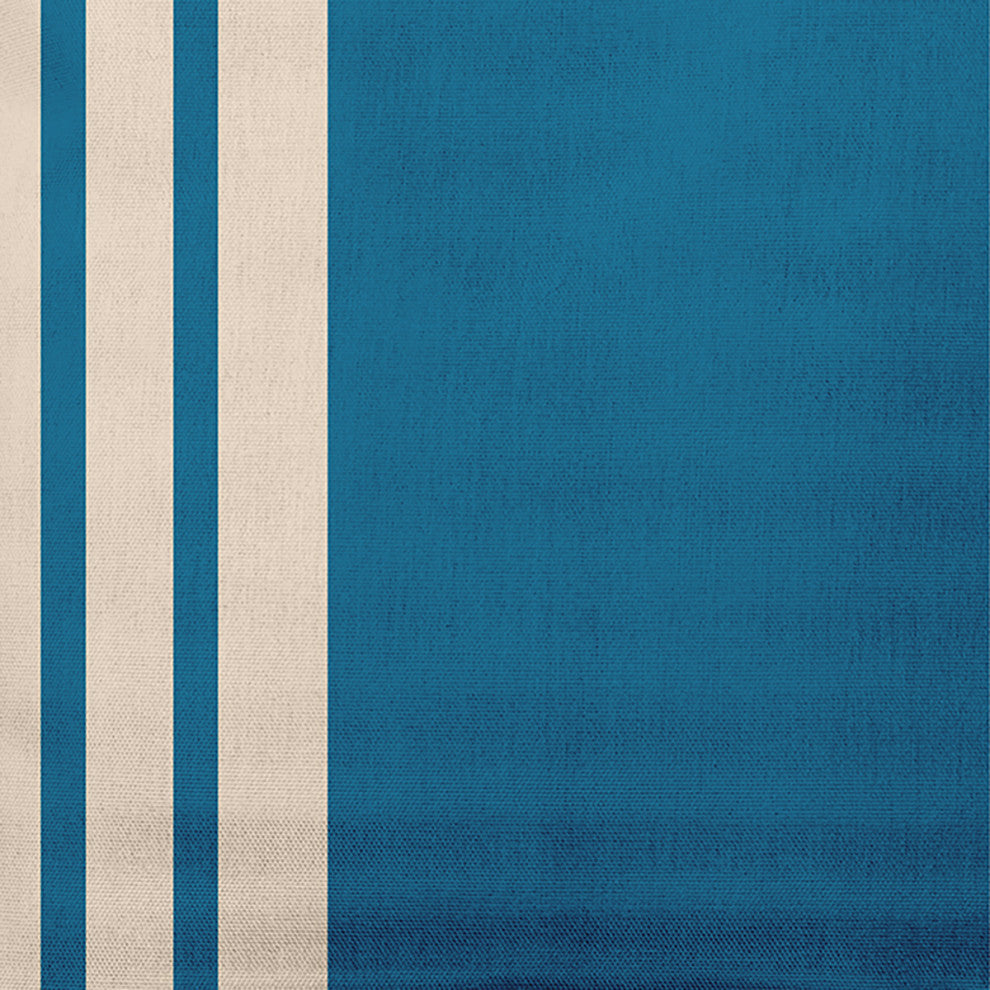 18"x18" Stripe Decorative Throw Pillow, Autumn Blue