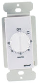 WoodsÂ® 59717 Indoor In Wall Spring Wound Timer, 60 Minute, White