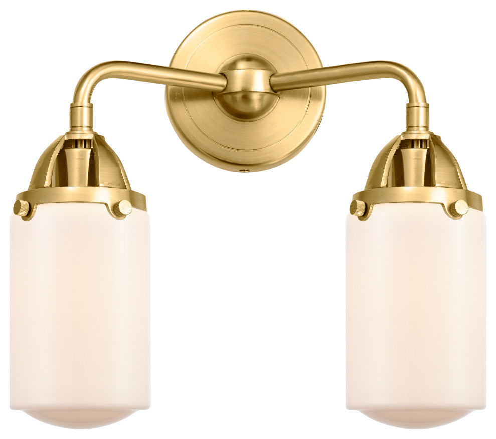 Innovations 288-2W-SG-G311 Dover 2 Light 12.5" Bath Vanity Light, Satin Gold