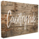 Countryside Distressed Plank Wood Look, 30"x40", Stretched Canvas Wall Art