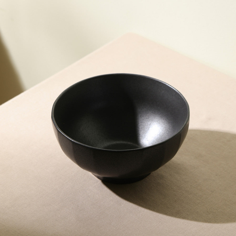 Stone Lain Rio Stoneware Bowl Set of 4, Black
