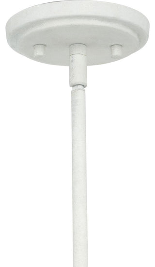 Pinellas Collection 6-Light Contemporary Chandelier, White Plaster