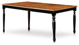 Bowery Hill Wood Extendable Dining Table in Black