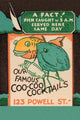 Our Famous Coo-Coo Cocktails- Framed Paper Poster 20" x 30"