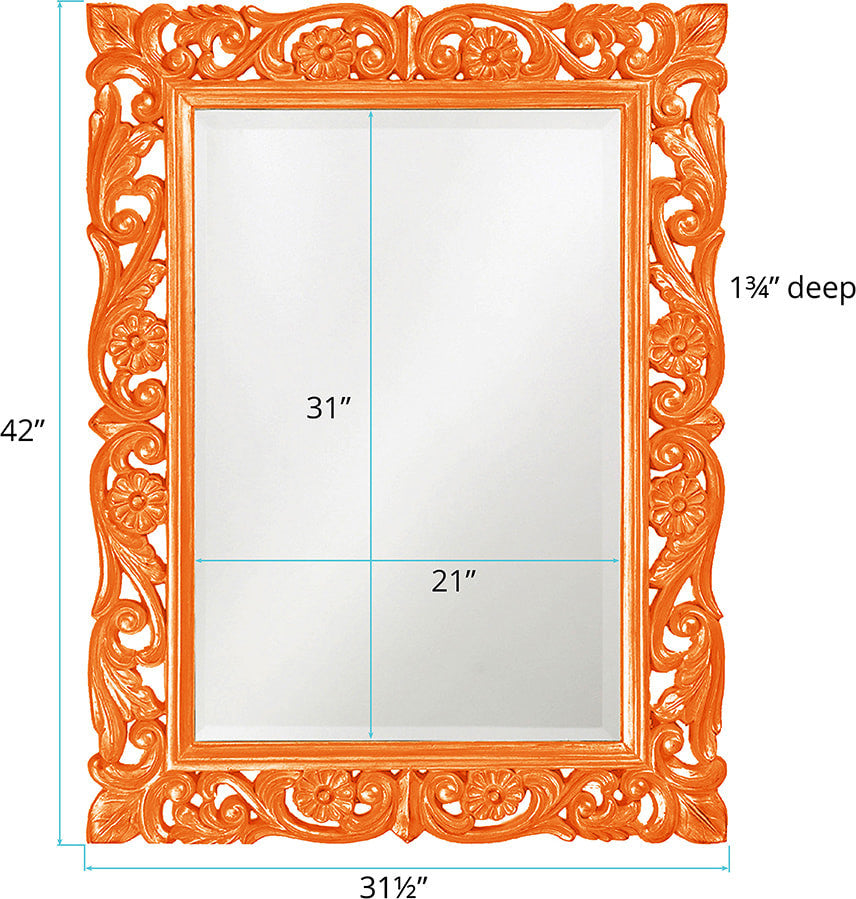 Howard Elliott Chateau Orange Mirror