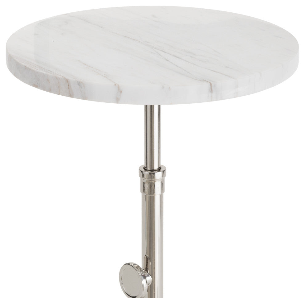 Myles Accent Table, Nickel
