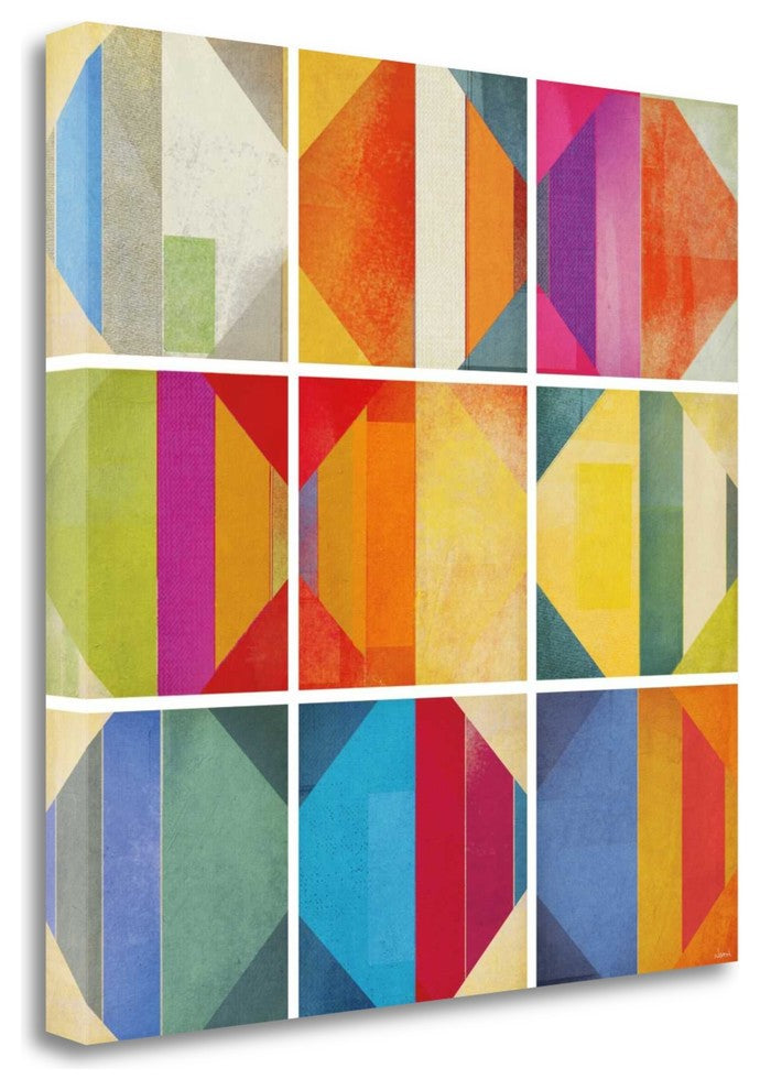 "Pattern Tiles II" By Noah, Giclee Print on Gallery Wrap Canvas, Ready to Hang