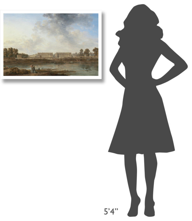 "A View of Place Louis XV" Print by Attributed to Alexandre-Jean Noel, 32"x22"