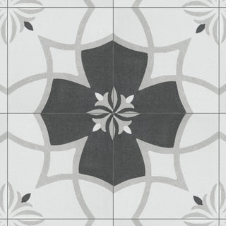 Twenties Mini Ceramic Floor and Wall Tile, Crest