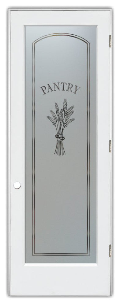Pantry Door - Bundled Wheat Petite - Primed - 28" x 80" - Knob on Left -...