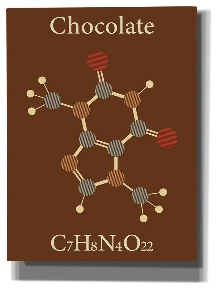 Epic Graffiti ''Chocolate Molecule'' Giclee Canvas Wall Art, 18"x26"