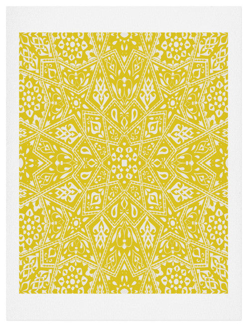 Deny Designs Aimee St Hill Amirah Yellow Art Print