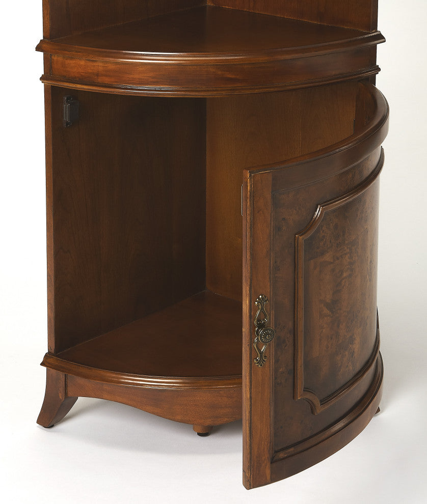 Dowling Olive Ash Corner Cabinet, 3621101