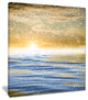 "Sunset Over the Sea With Snow" Skyscape Canvas Photo Print, 12"x20"