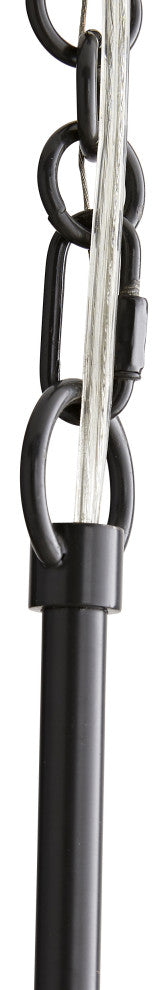 Breck Large Chandelier, Black