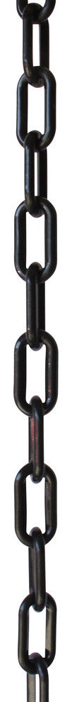 Plastic Standard Link Barrier Chain, Various Finishes, 2 Sizes, Black, U50