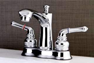 4" Centerset Bathroom Faucet WithRetail Pop-Up, Polished Chrome