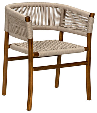 Conrad Chair, Teak With Woven Rope