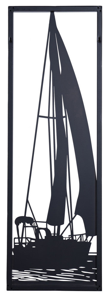 Shadows of a Sailboat I, Water Metal Wall Decor
