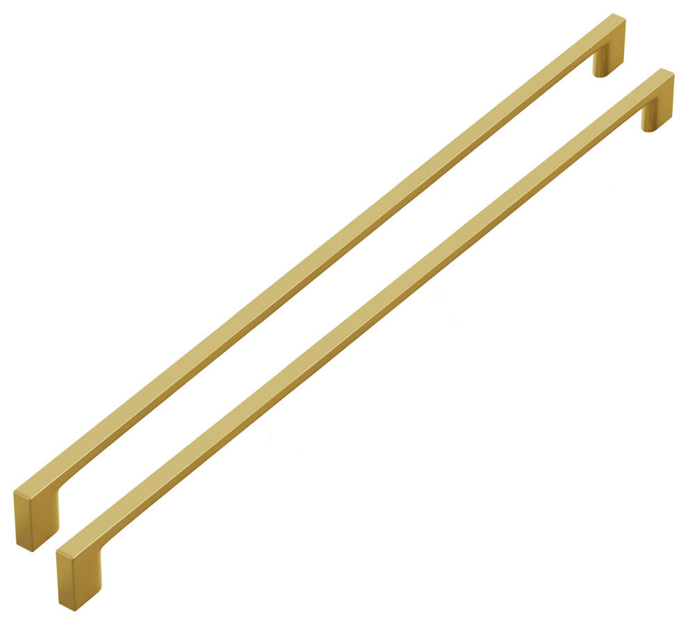 Dowell Series 3008 Handles, 320mm/12.6" CTC, 3-Pack, Brushed Brass