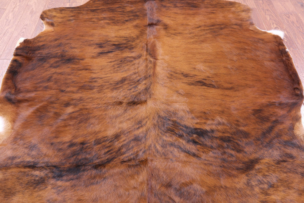 Natural Cowhide Rug 6' 2" X 5' 11" C1945
