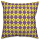Mardi Gras Check 18x18 Spun Poly Pillow
