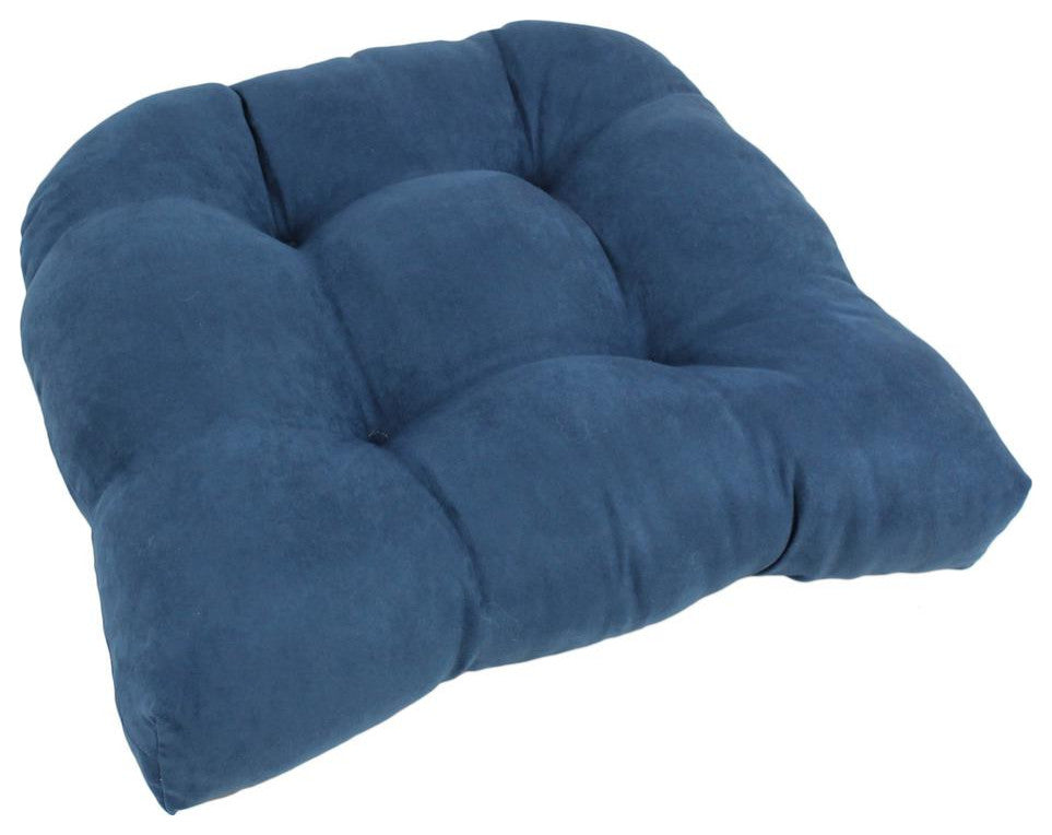 19-inch U-Shaped Micro Suede Tufted Dining Chair Cushion