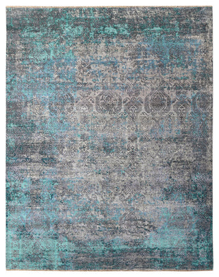 Rhapsody Area Rug, Turquoise, 2' x 3', Persian