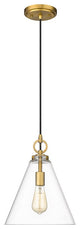 Zlite 3034P11-RB 1-Light Pendant, Clear