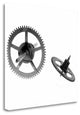 "Retro - Gears - 10" By Alan Blaustein, Giclee Print on Gallery Wrap Canvas