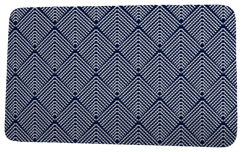 Goals, Gourds, & Gatherings Lifeflor Bath Mat, Navy Blue, 21"x34"