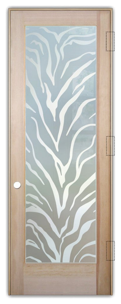 Interior Prehung Door or Interior Slab Door - Tiger Stripes - Douglas Fir...