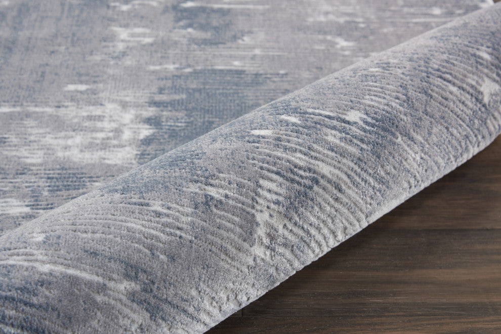 Nourison Rustic Textures 7'10" Round Grey Modern Indoor Area Rug