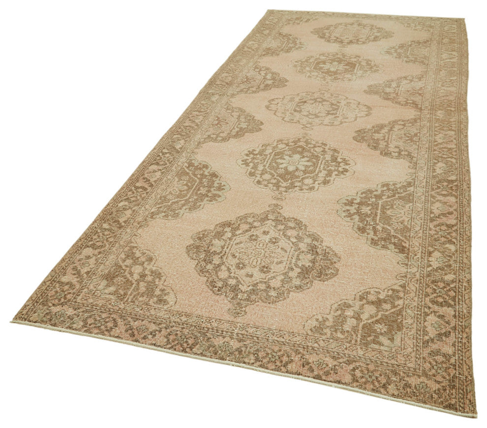 Rug N Carpet - Handwoven Oriental 4' 7" x 12' 11" Vintage Runner Rug