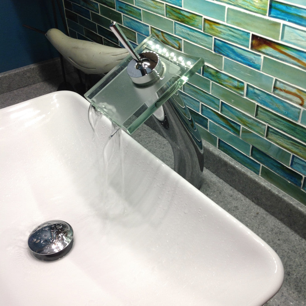 Solid Brass Vessel Sink Pop-Up Drain without Overflow, Chrome