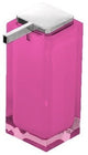 Square Pink Countertop Soap Dispenser